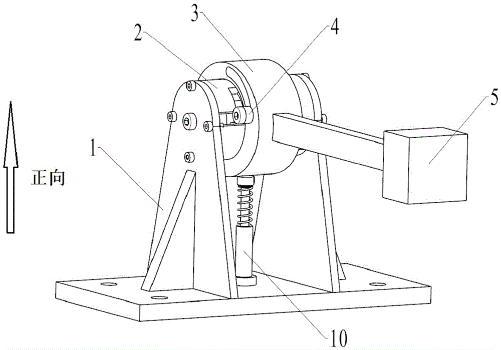 Torsional spring type measuring pendulum for low-and-medium-frequency shock spectrum