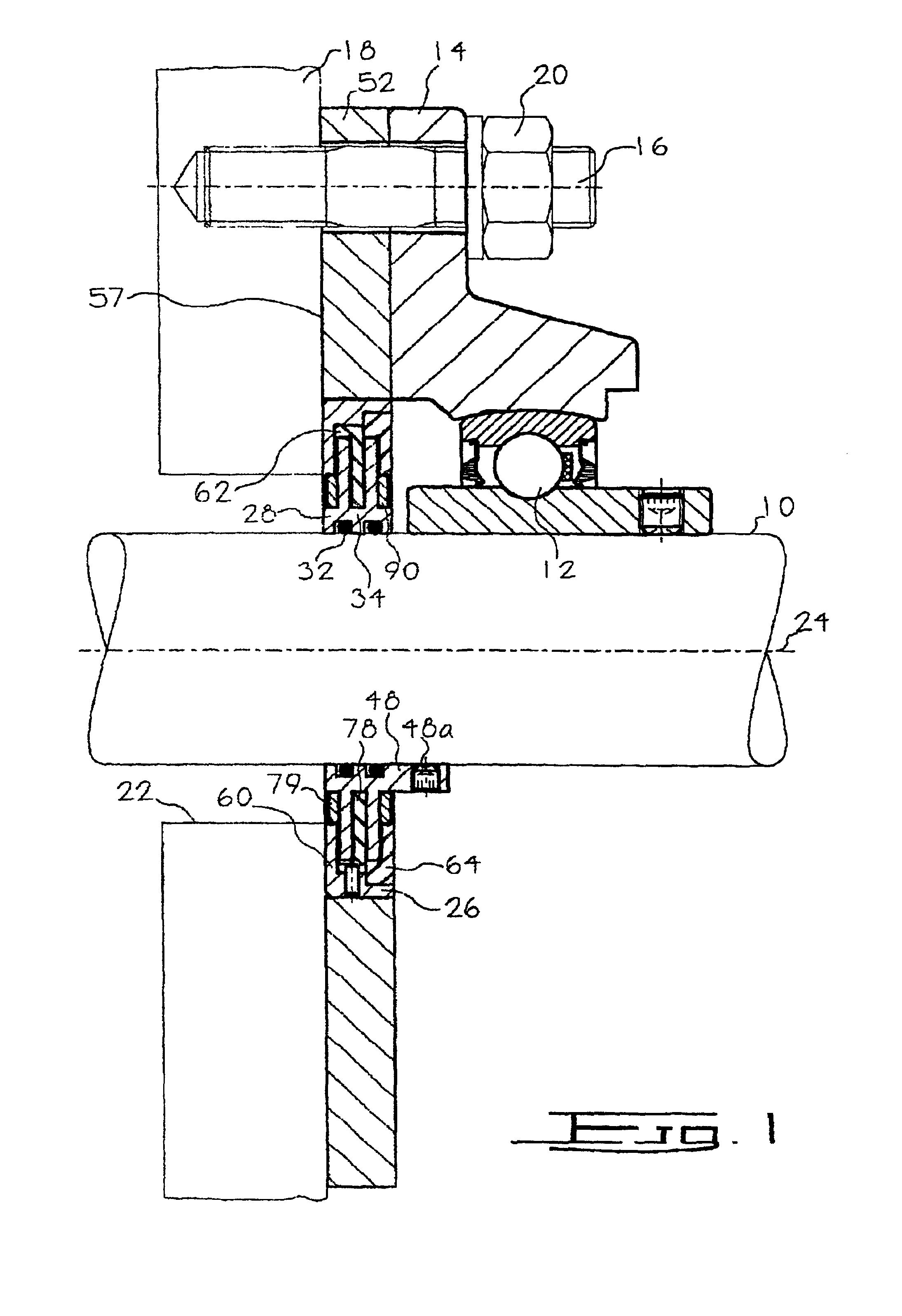 Shaft seals for sealing pulverulent solids