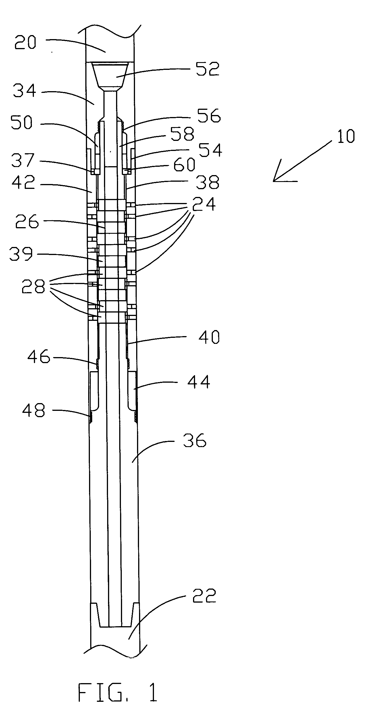 Drilling string torsional energy control assembly and method