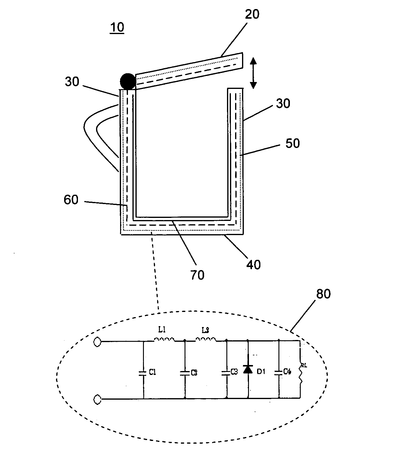 Container and method for cooling