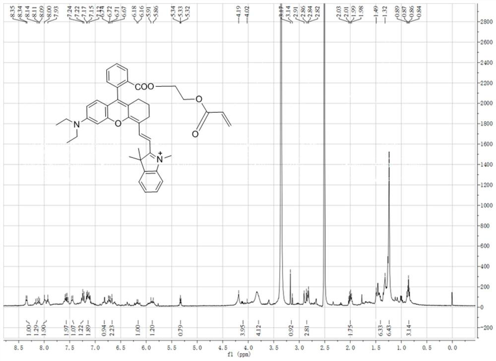 Polymer fluorescent probe for detecting viscosity, preparation method and application thereof