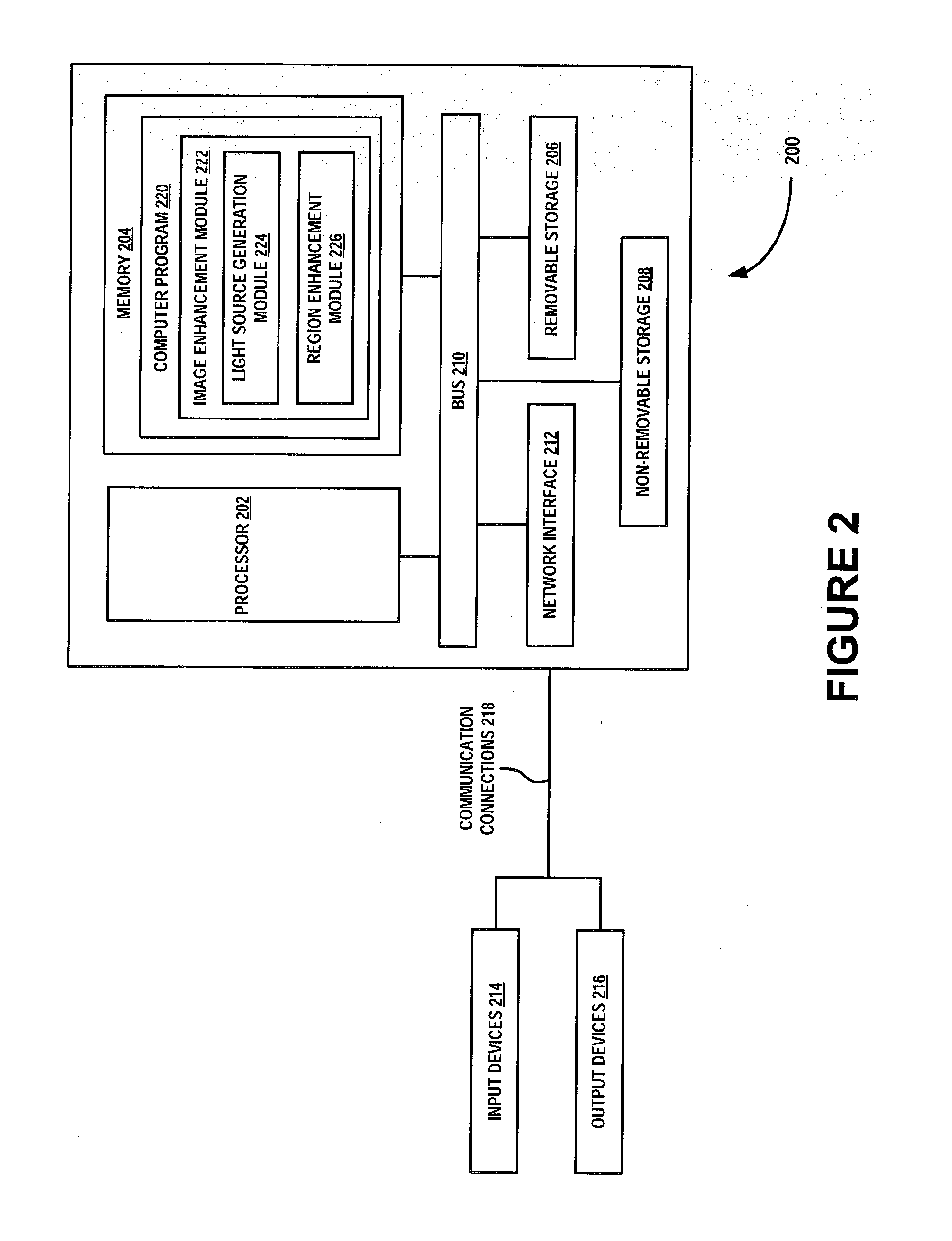 Method and apparatus for selectively enhancing an image