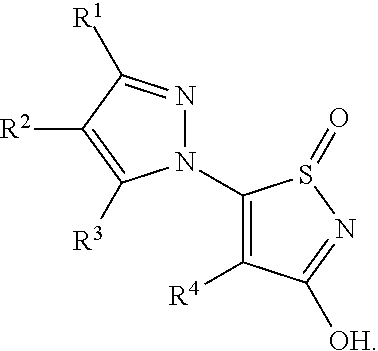 Indazolyl-oxo-isothiazole compounds