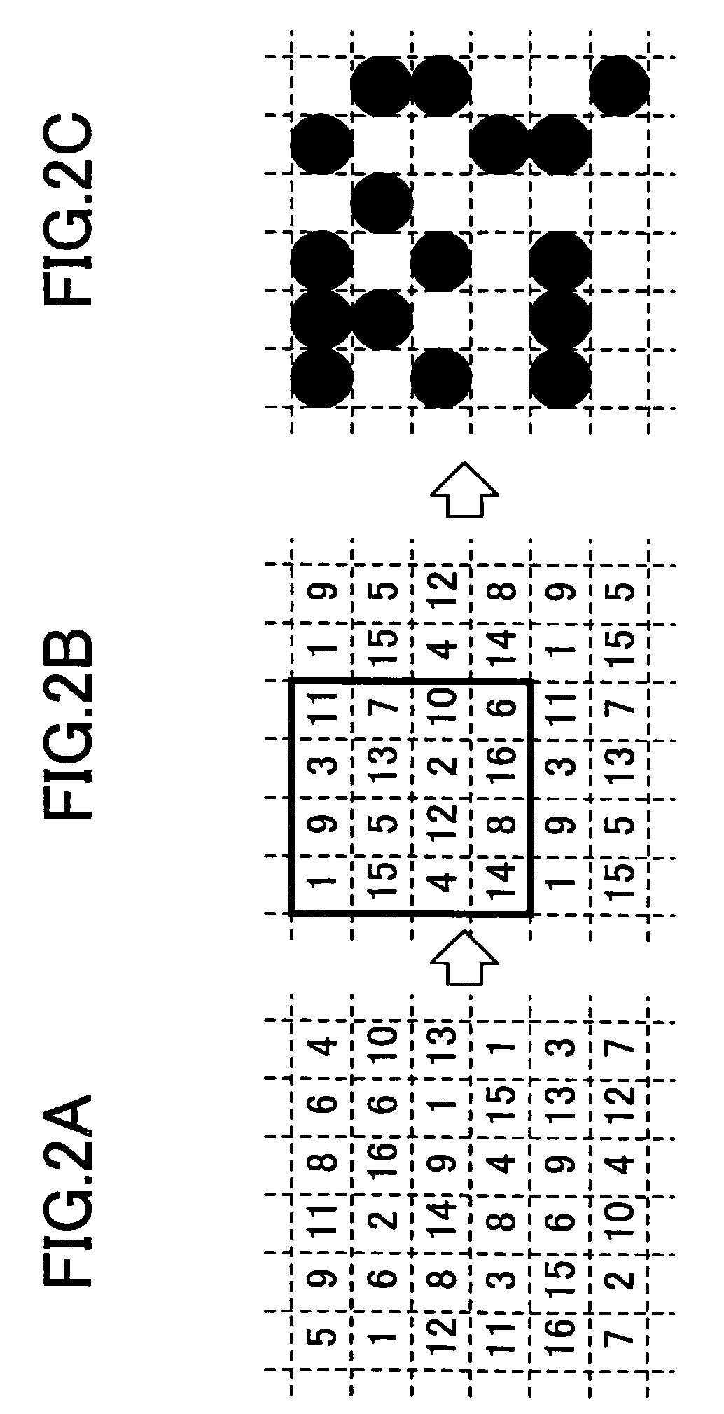 Threshold value matrix, image processing apparatus, image forming apparatus and printer driver