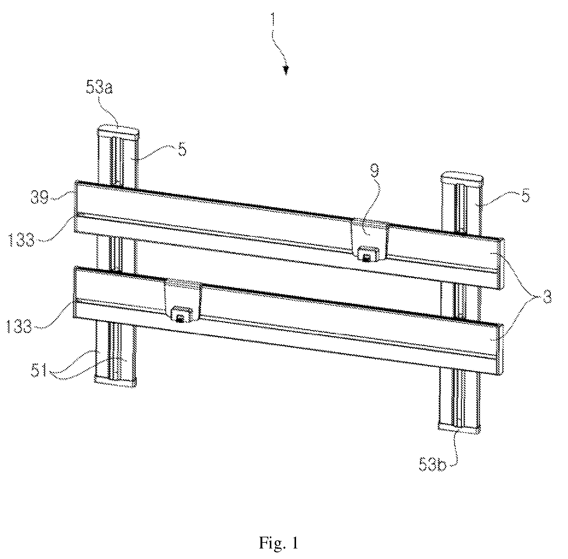 Hanger panel and hanger device using the same