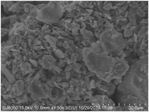 Preparation method and application of biochar-Ni/Fe layered double hydroxide composite material