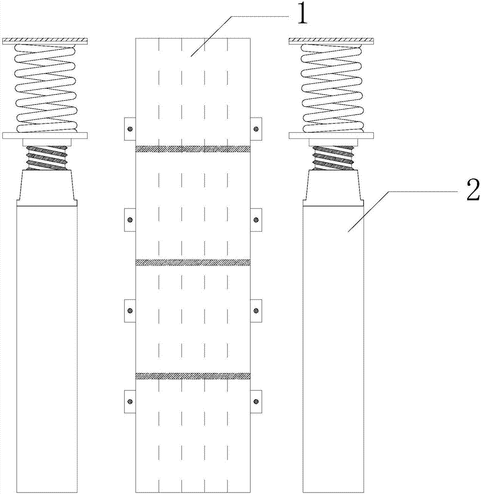 An anti-seismic reinforcement device for rock mass cultural relics of grotto columns