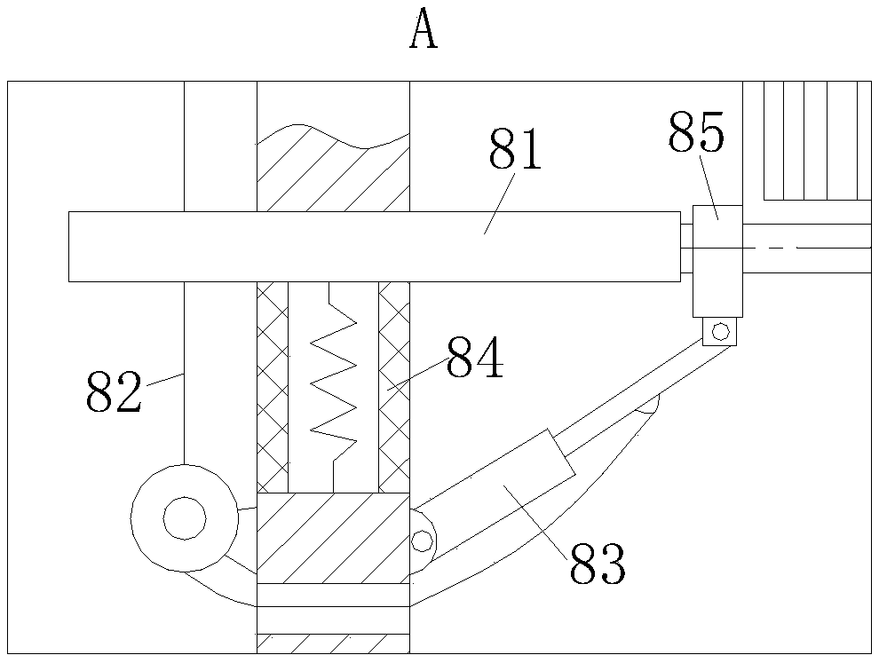 Aluminium section bar cutting device