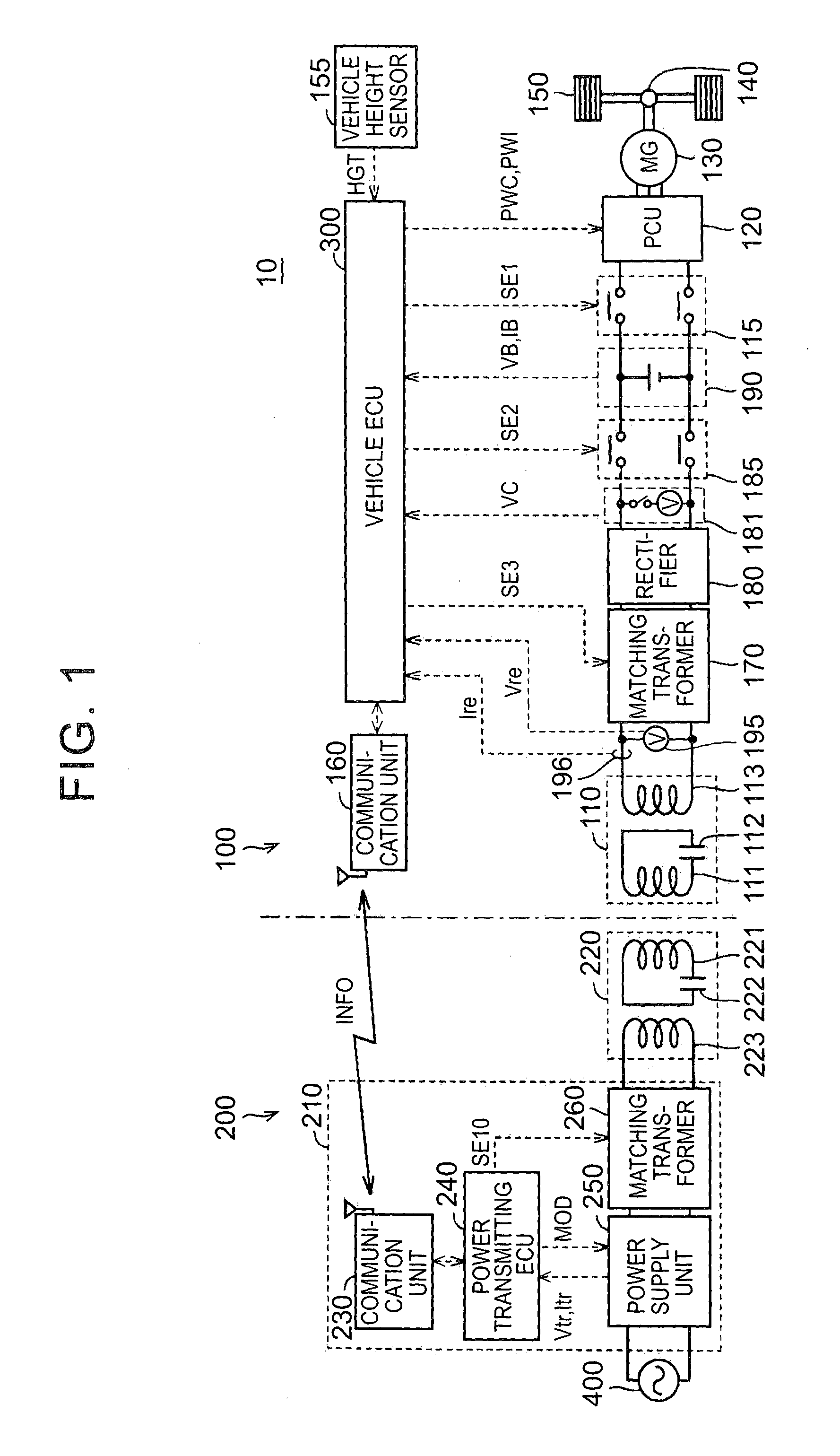 Vehicle and contactless power supply system