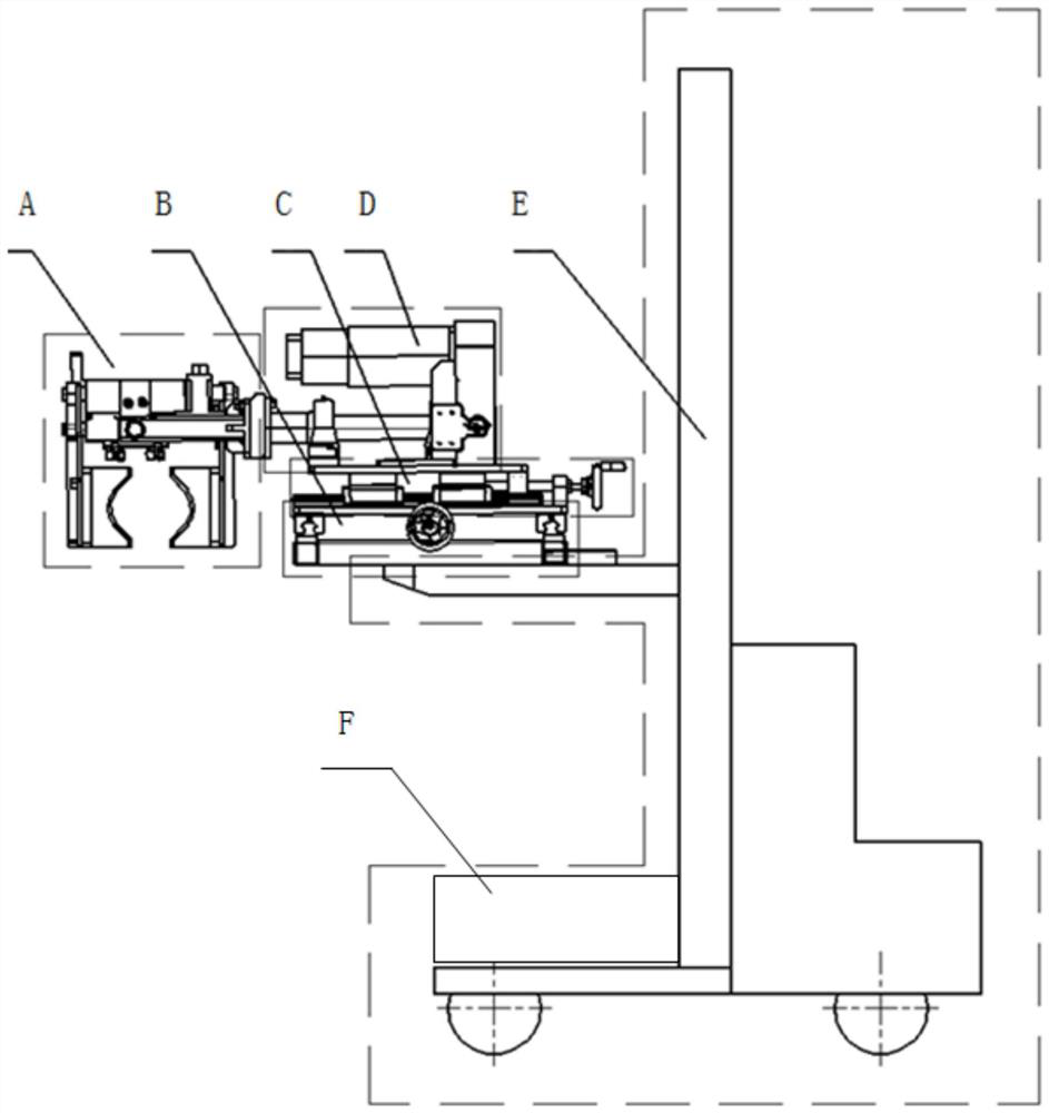 Multi-degree-of-freedom grabbing and conveying device for special-shaped component of aviation aircraft landing gear