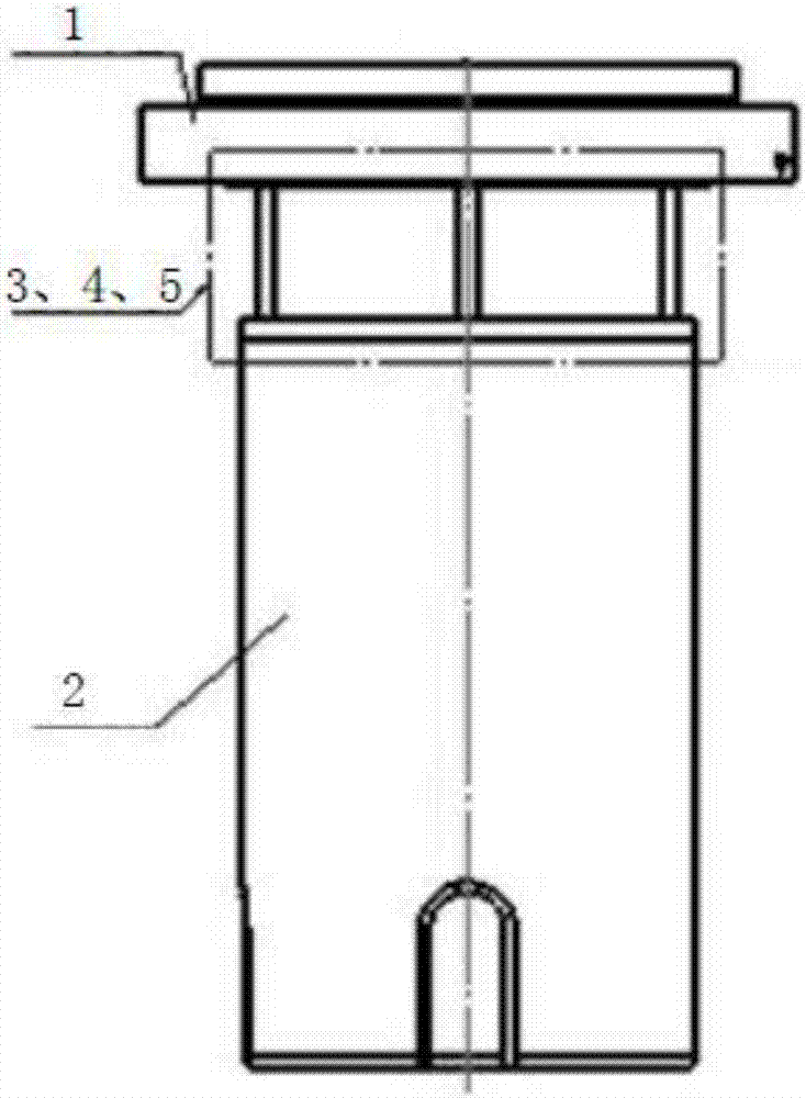 Water-cooling jacket device of monocrystalline silicon growth furnace