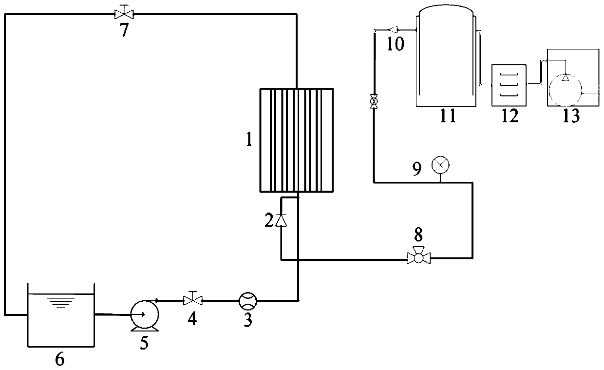 Fuel rod bundle two-phase flow fluid-solid coupling test loop