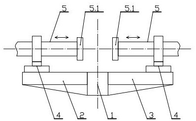 Horizontal rotating mechanism suitable for net hanging rod different-position movable hinged support