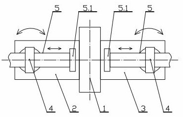 Horizontal rotating mechanism suitable for net hanging rod different-position movable hinged support