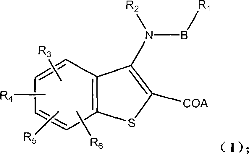 Benzothiophene derivative, preparation method and application thereof