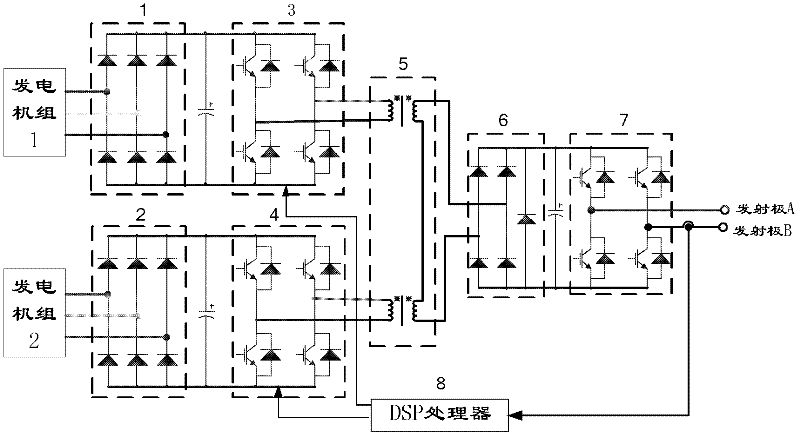 High-power voltage wide-range continuously adjustable constant-stable emission device