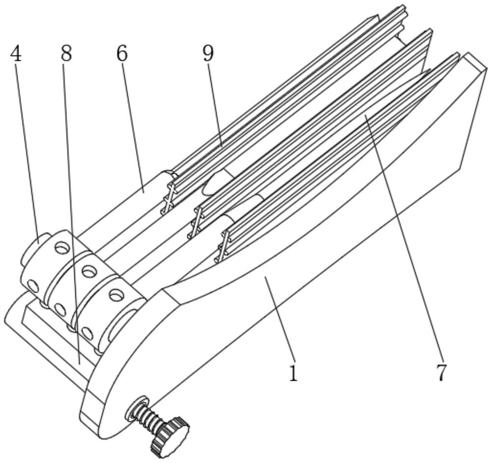 Multifunctional alloy file convenient to carry and store