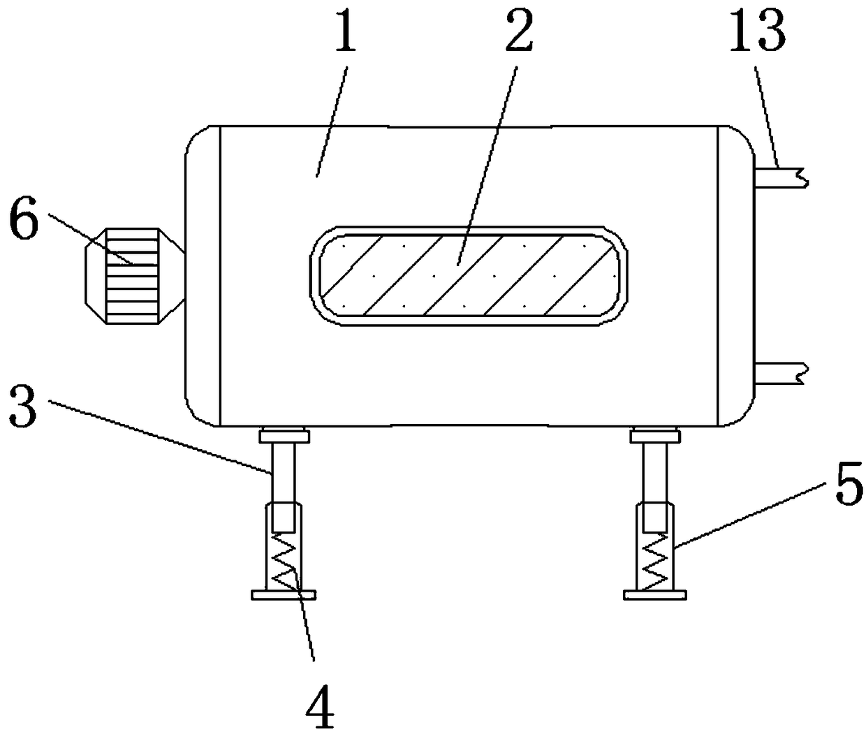 Cleaning device for pickled ornamental pepper production treatment