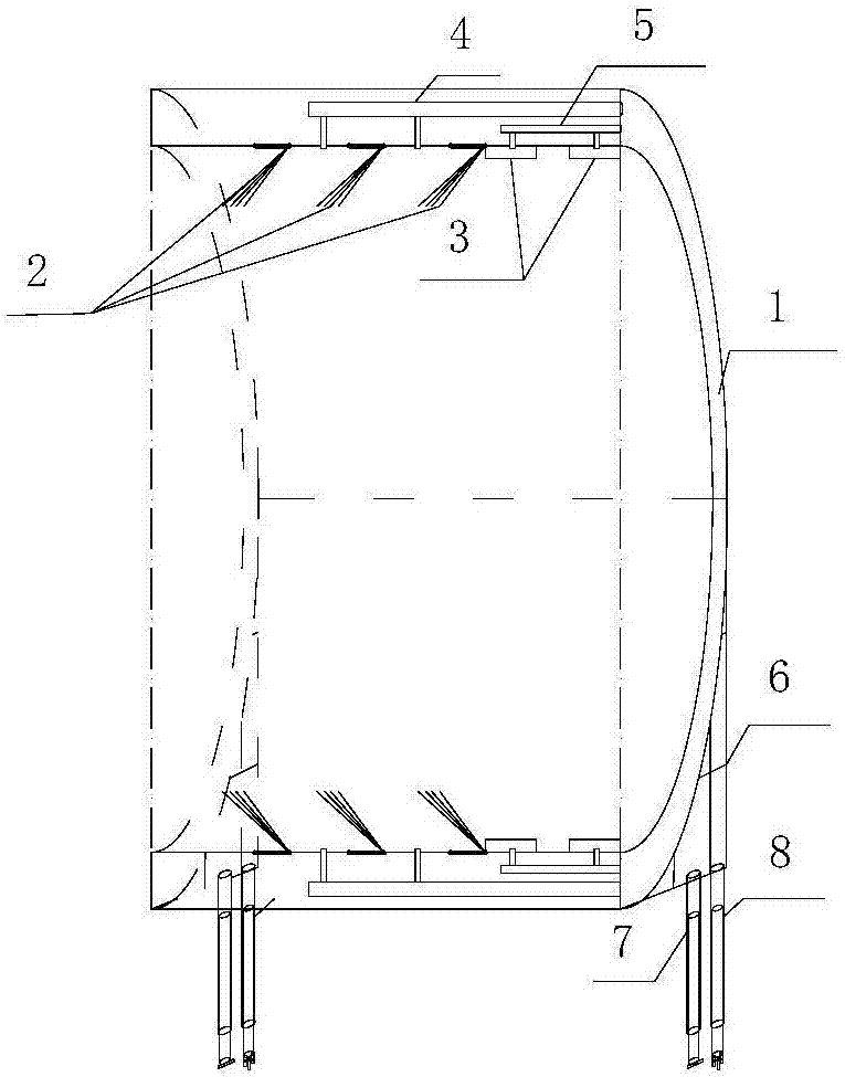 Shield tunnel initial sealing device and use method thereof