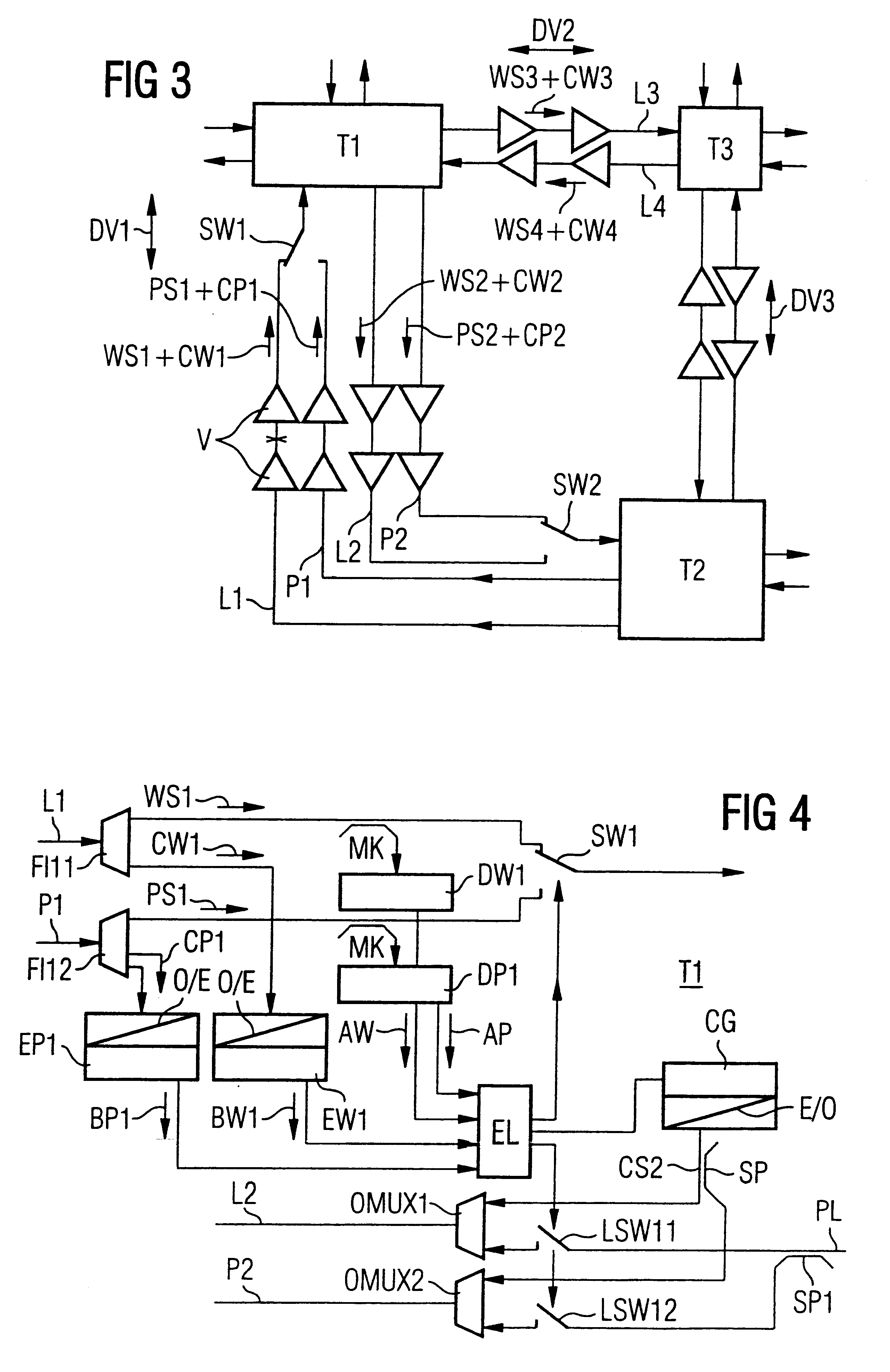 Method for establishing a communication on a standby link in optical transmission facilities