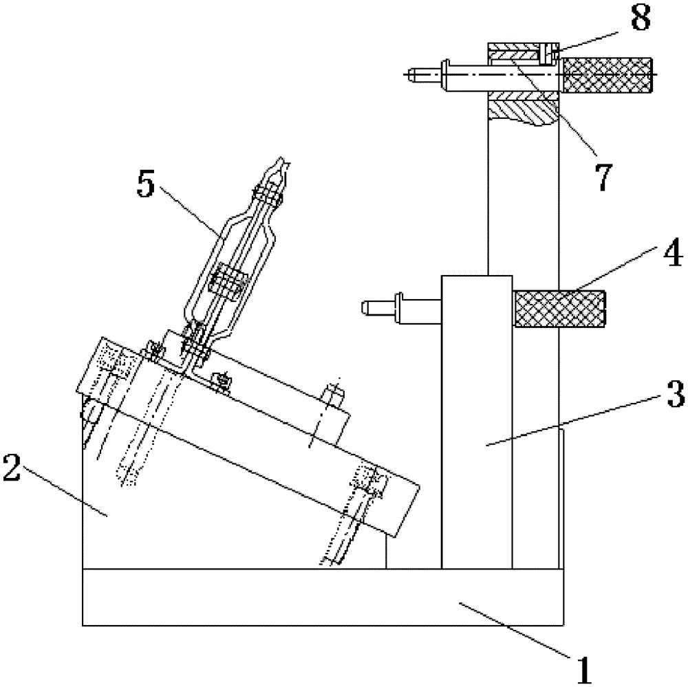 Exhaust manifold side position and end face inspection tool