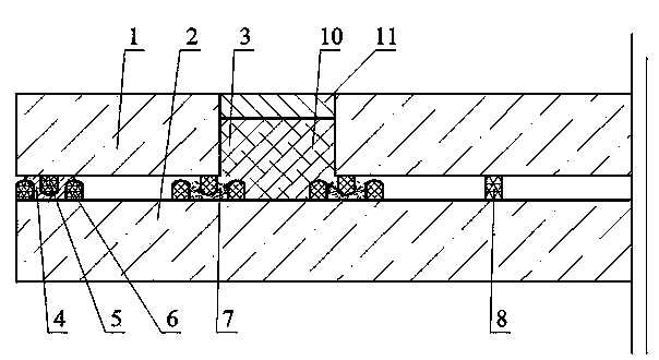Microwave-heated planar vacuum glass edge-sealed and port-sealed by using sealing strips, and preparation method thereof