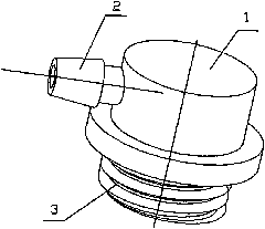 Atmospheric balancing device for oil tank of vehicle