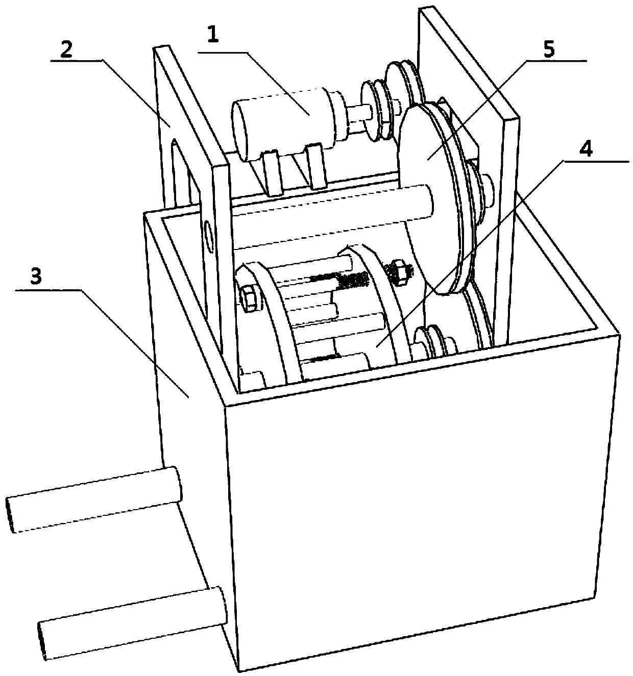 Stress corrosion test device for marine structures under alternating dry and wet conditions