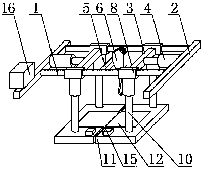 Rapid hoisting system used for automobile assembly line