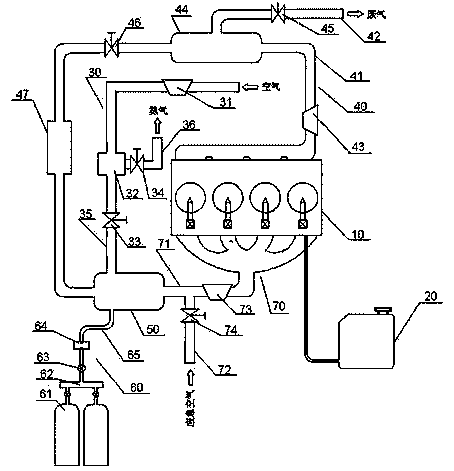 Internal combustion engine nitrogen oxide emission control system and control method thereof