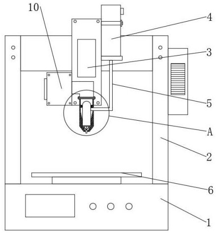 A kind of airflow dispensing equipment and dispensing method for electronic processing