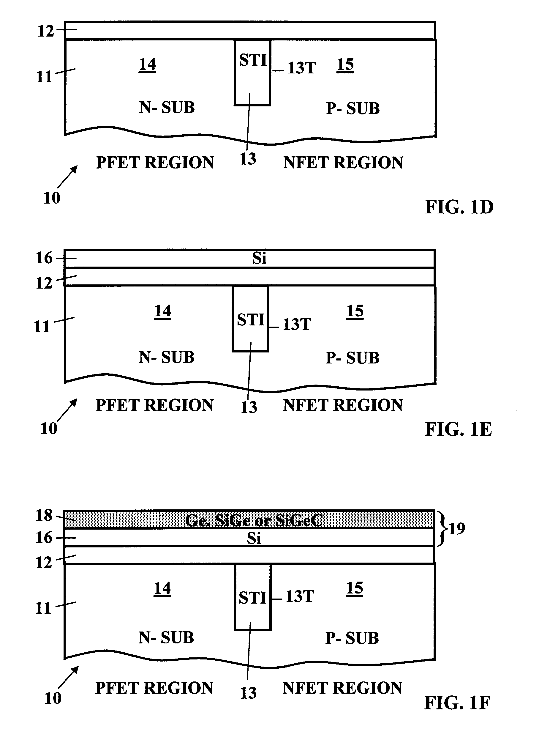 Method for forming a SiGe or SiGeC gate selectively in a complementary MIS/MOS FET device
