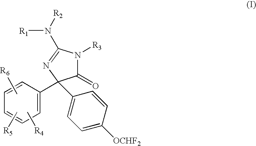 Amino-5-[4-(difluoromethoxy)phenyl]-5-phenylimidazolone compounds for the inhibition of beta-secretase