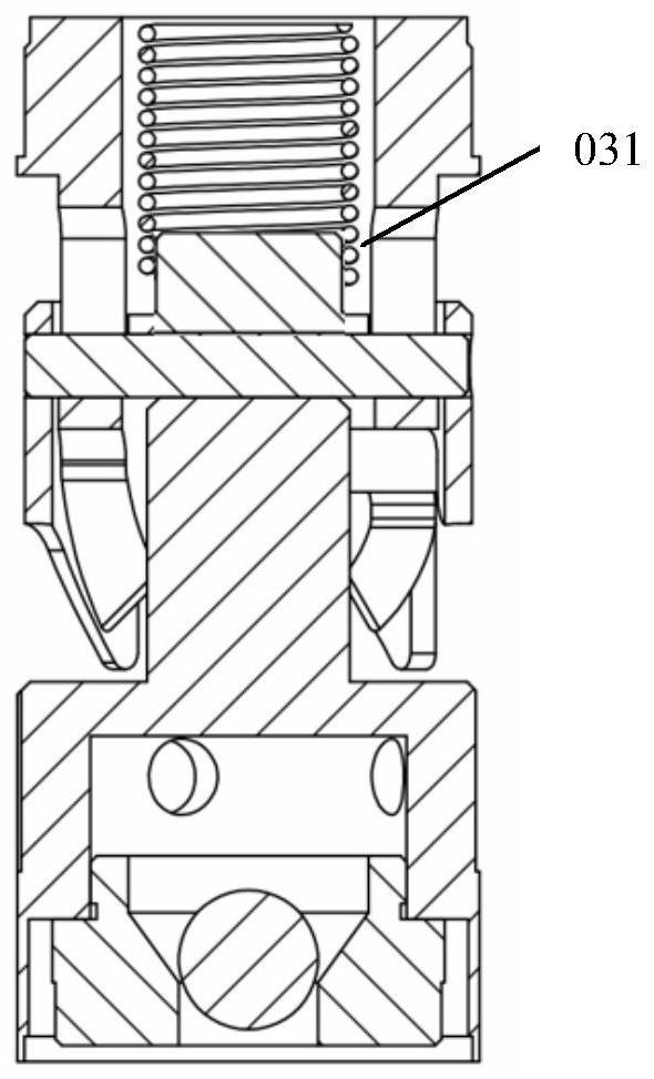 Bayonet type quick dismounting and mounting inner pipe assembly suitable for submarine drilling machine rope coring drilling tool