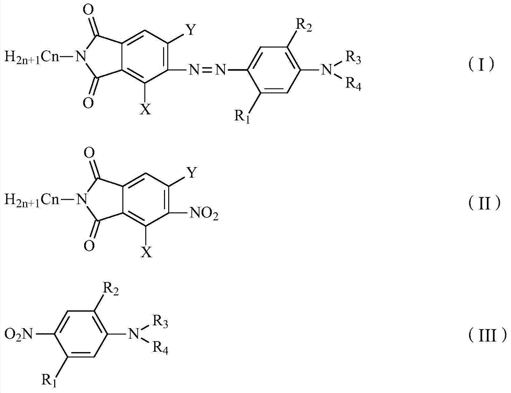 A kind of preparation method of phthalimide-based azo dye