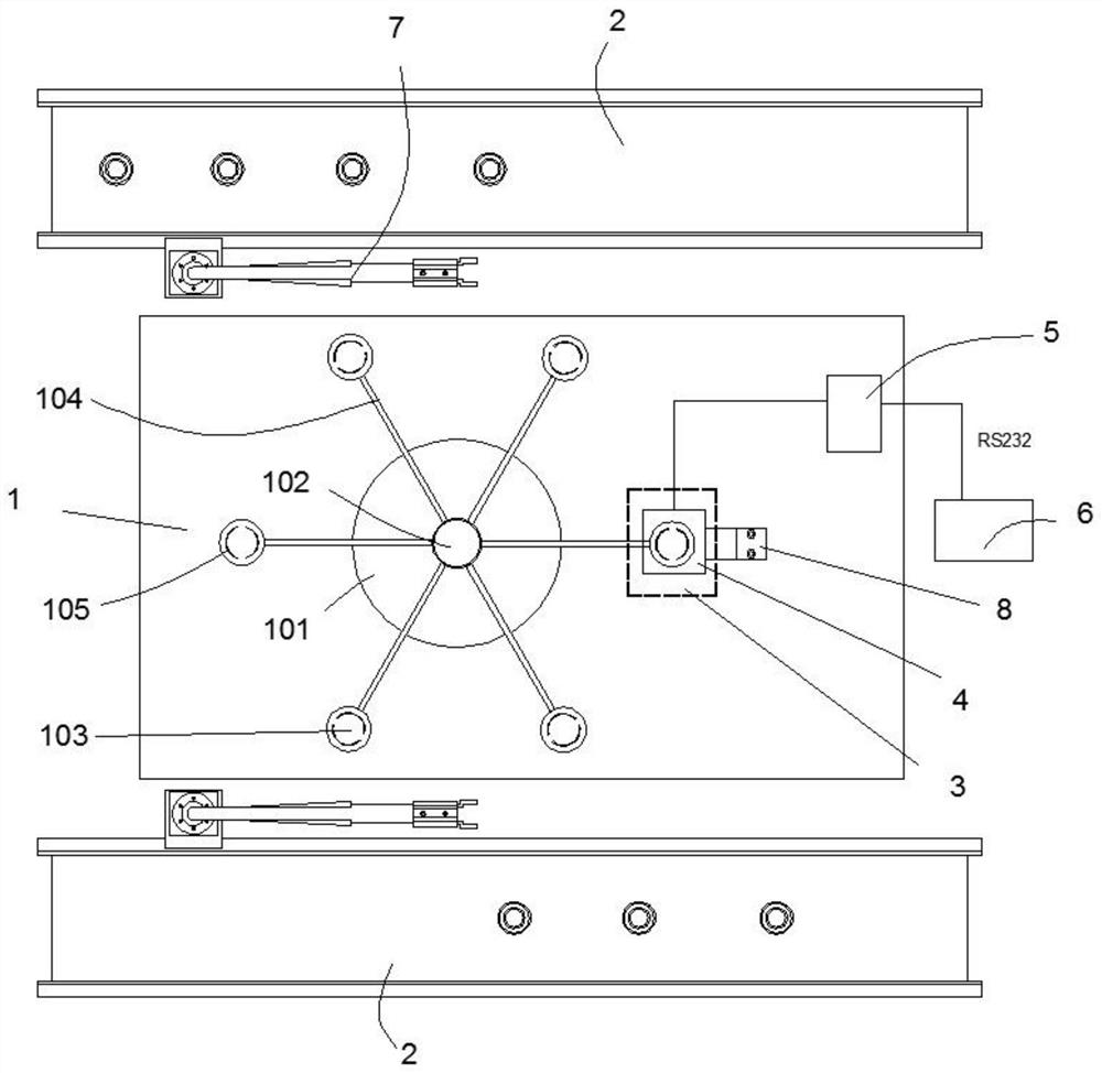 Bearing ball counting visual detection system