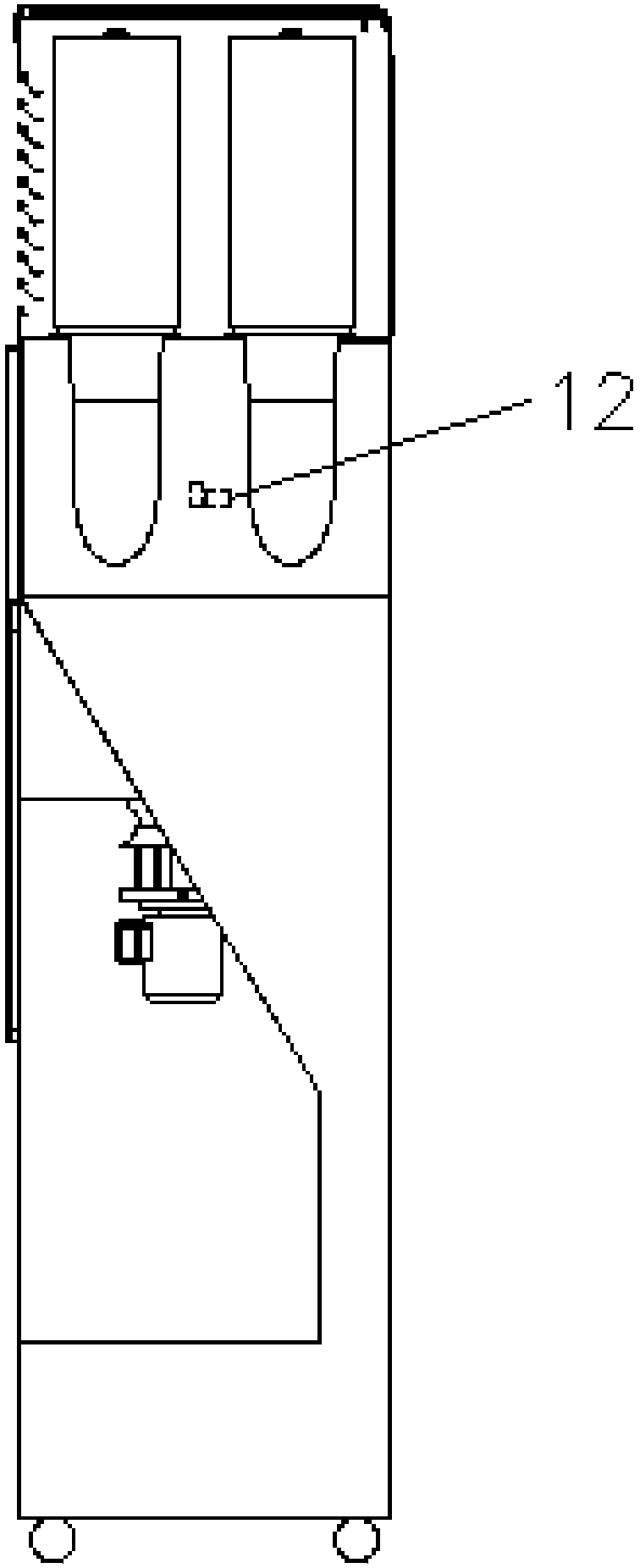 Dry dust filter ventilation unit