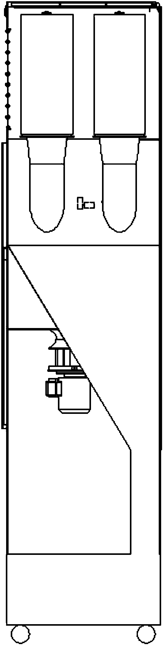 Dry dust filter ventilation unit