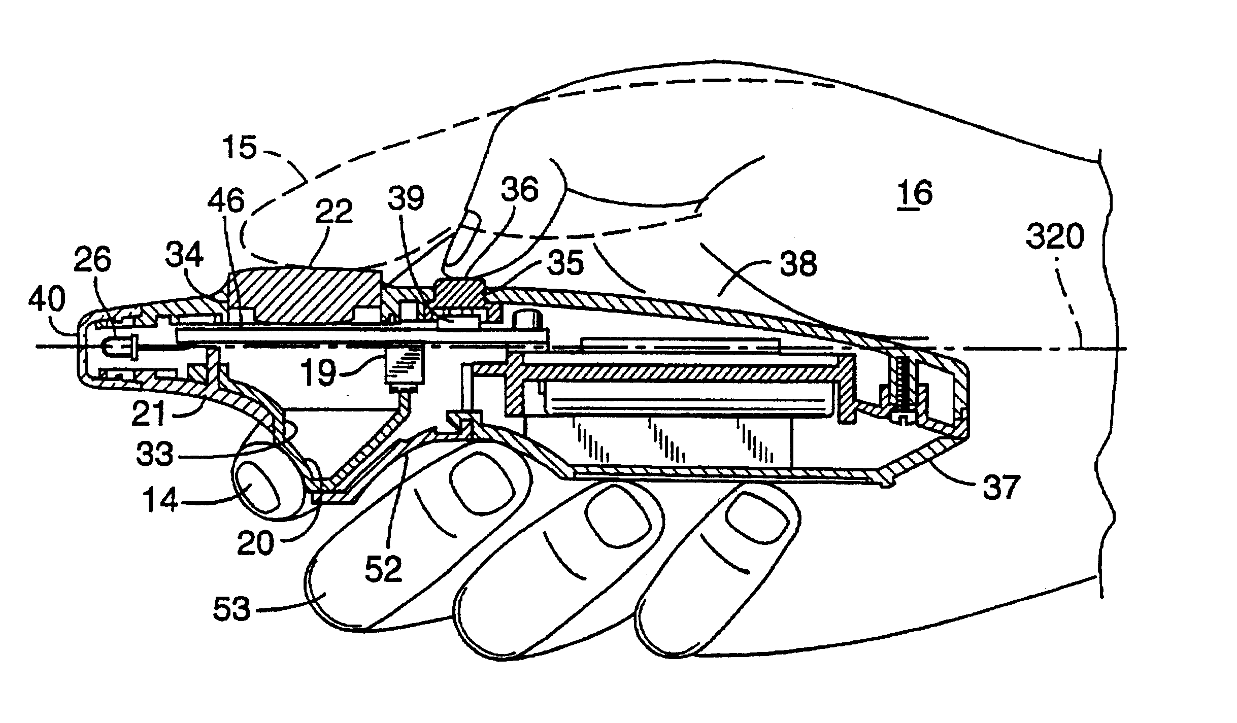 Trigger operated electronic device