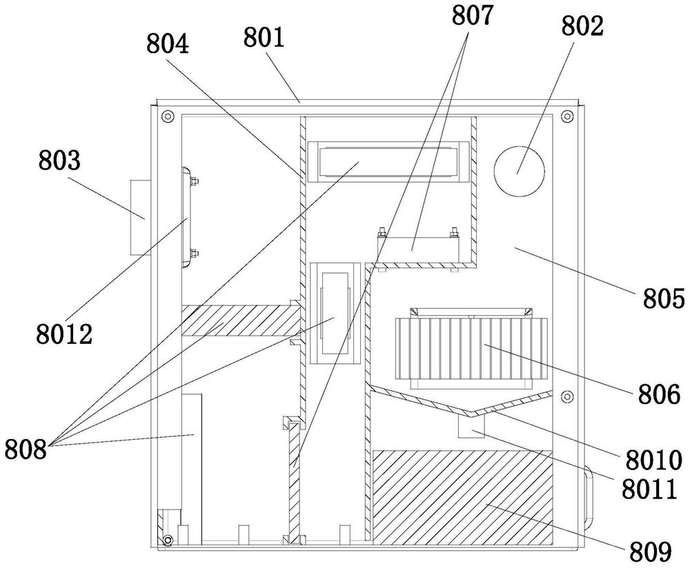 Water-free closestool air treatment assembly