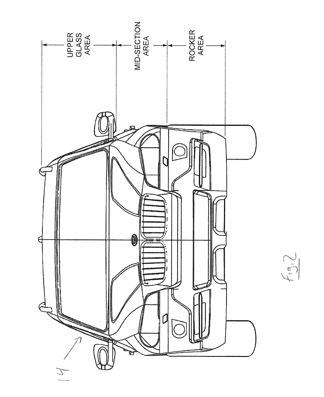 Vehicle wash system with pivoting side brushes and method for avoiding vehicle side mirrors