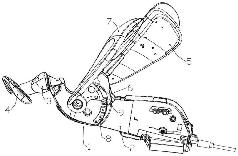 Upper limb muscle rehabilitation training device based on electrical stimulation induction