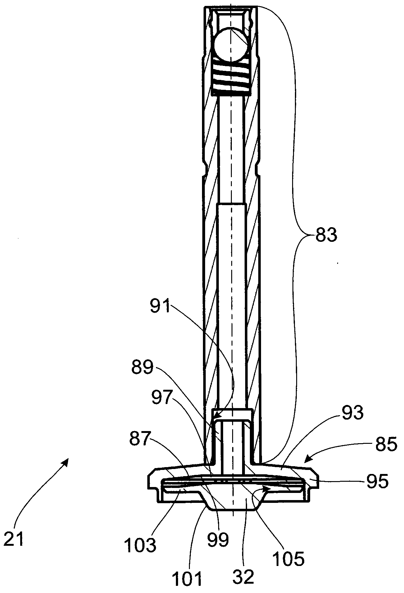 Adjustable damping valve arrangement