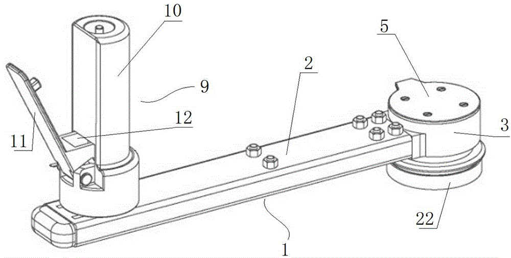 Rapid-clamping rocking handle and lifting device with same