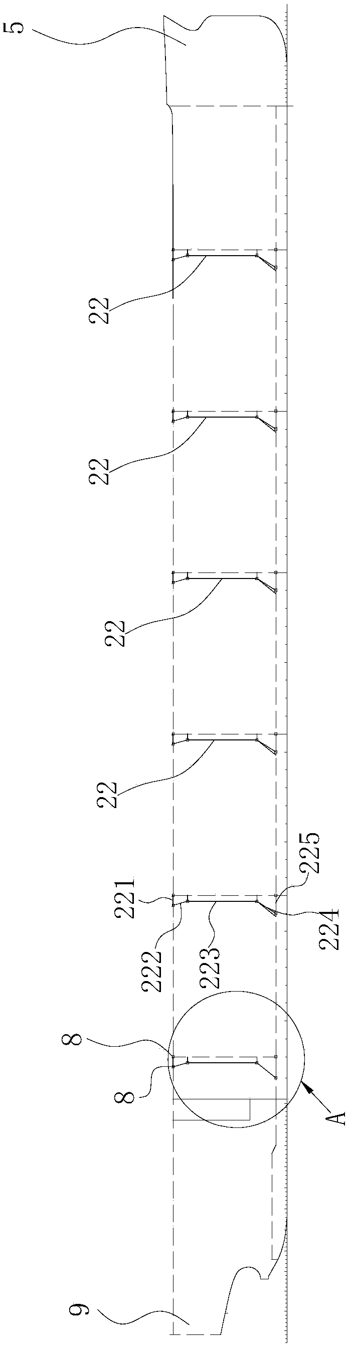 Monitoring method for structural hotspot stress of ship