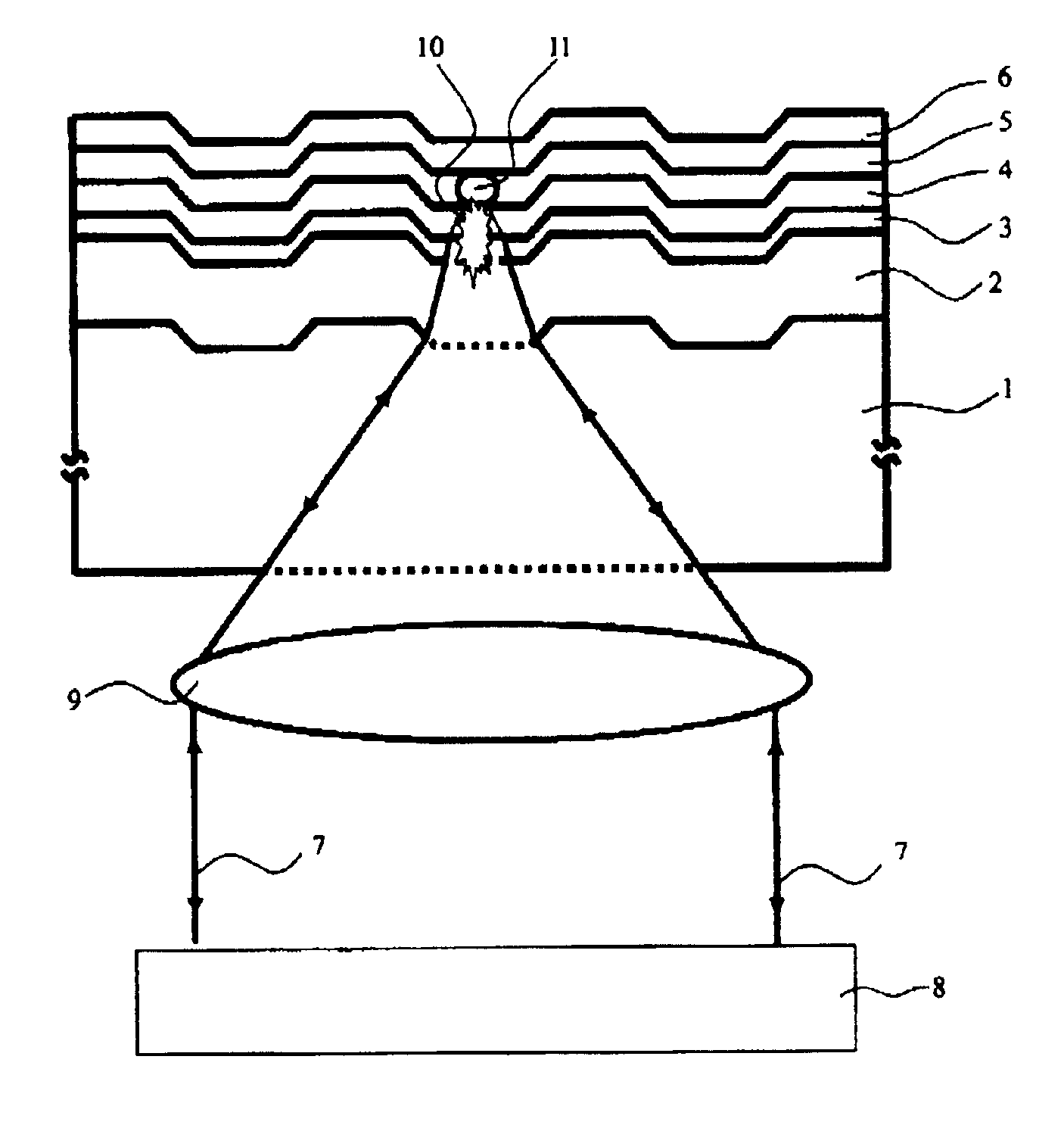 Write-once optical recording medium with ZnO near-field optical interaction layer