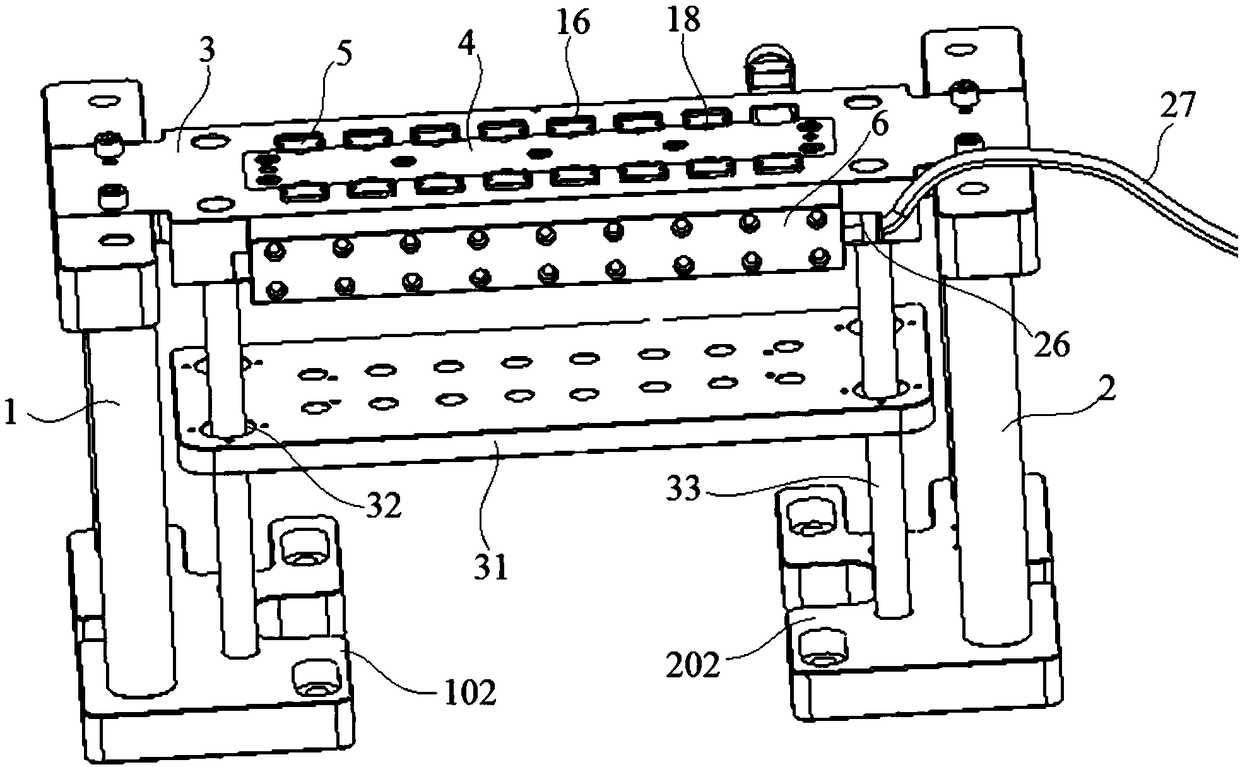 Hydraulic fixed fixture for ultra-thin fan metal piece machining