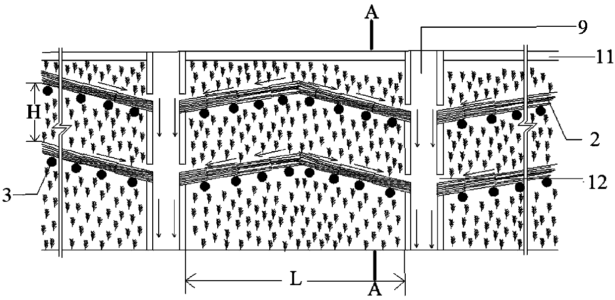 Bundle stack ecological slope protection structure and construction method thereof