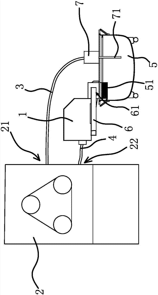 Magnetic mud separation system of cutting equipment and separation method