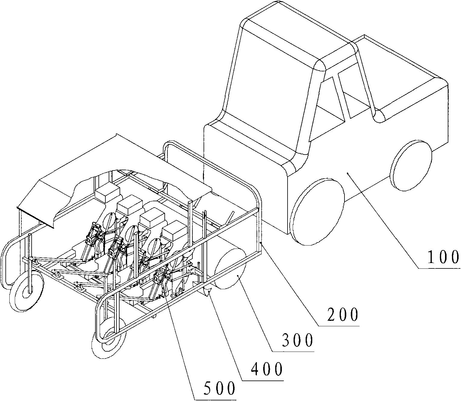 Pot seedling planting device and pot seedling transplanting machine with the same